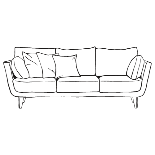 Dibujo de sofá
