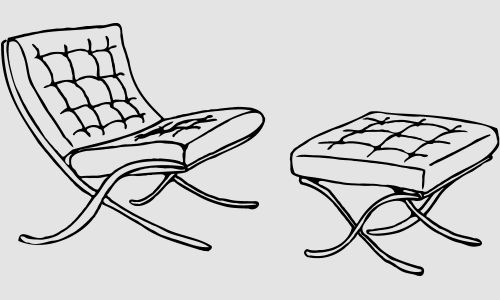 sillón con reposa-pies